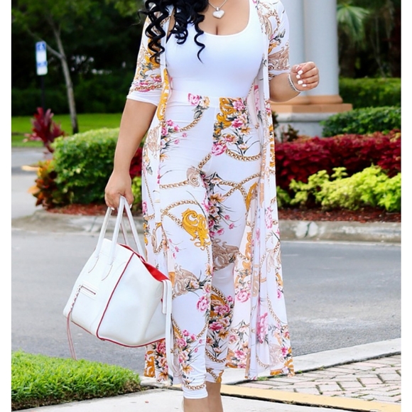 Chain print Matching pants set - Picture 3 of 3